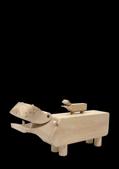 Kay Bojesen Flodhest XXL i træ fra serien Masterpieces