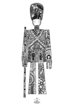 Kay Bojesen Garder plakat 30x40 cm sort/hvid | Køb her