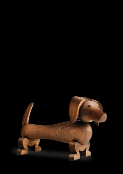 Kay Bojesen Gravhund lille i træ fra serien Other animals