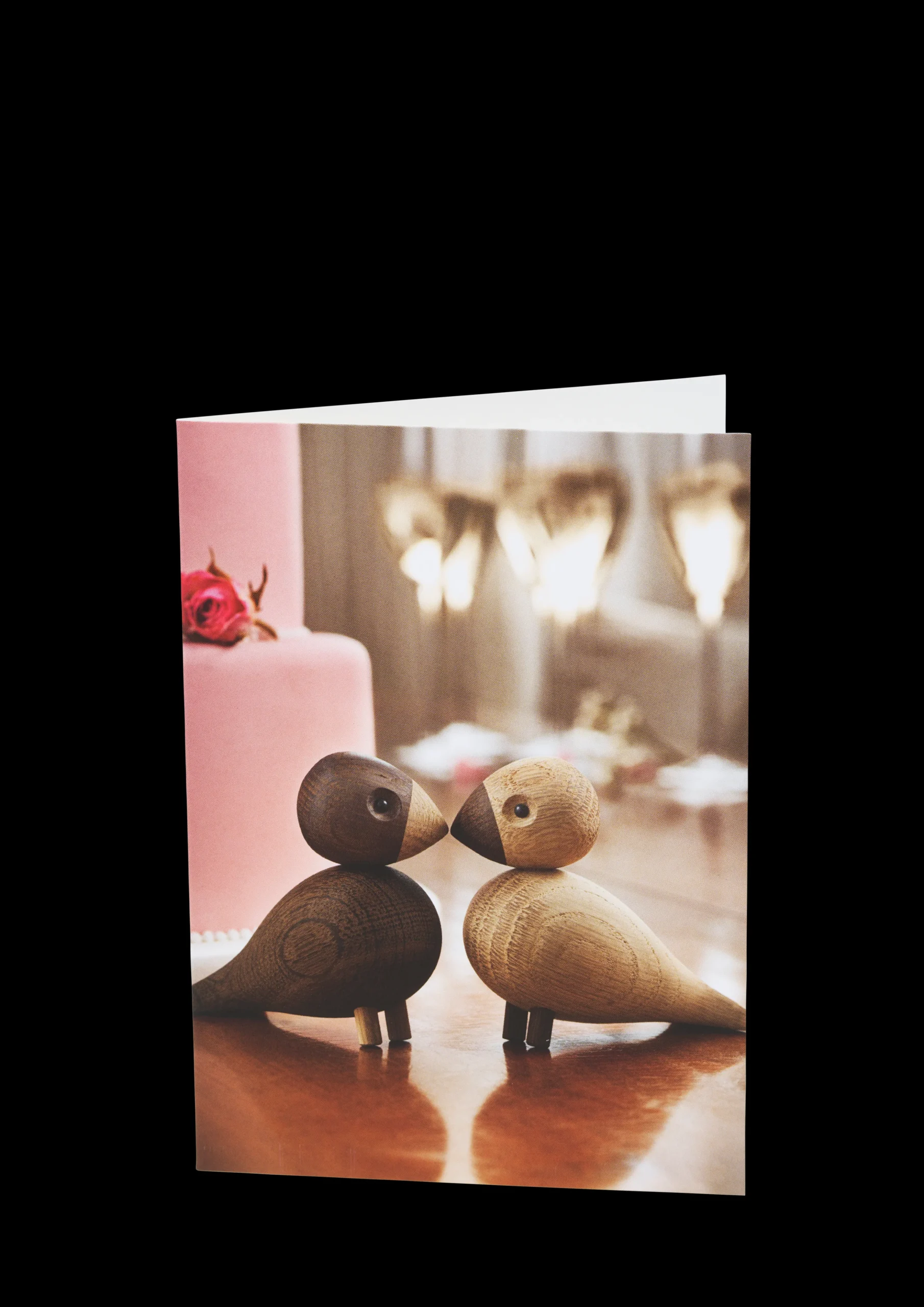 Kay Bojesen Kort A6 Turtelduer eg/røget eg 1 stk. | Køb her