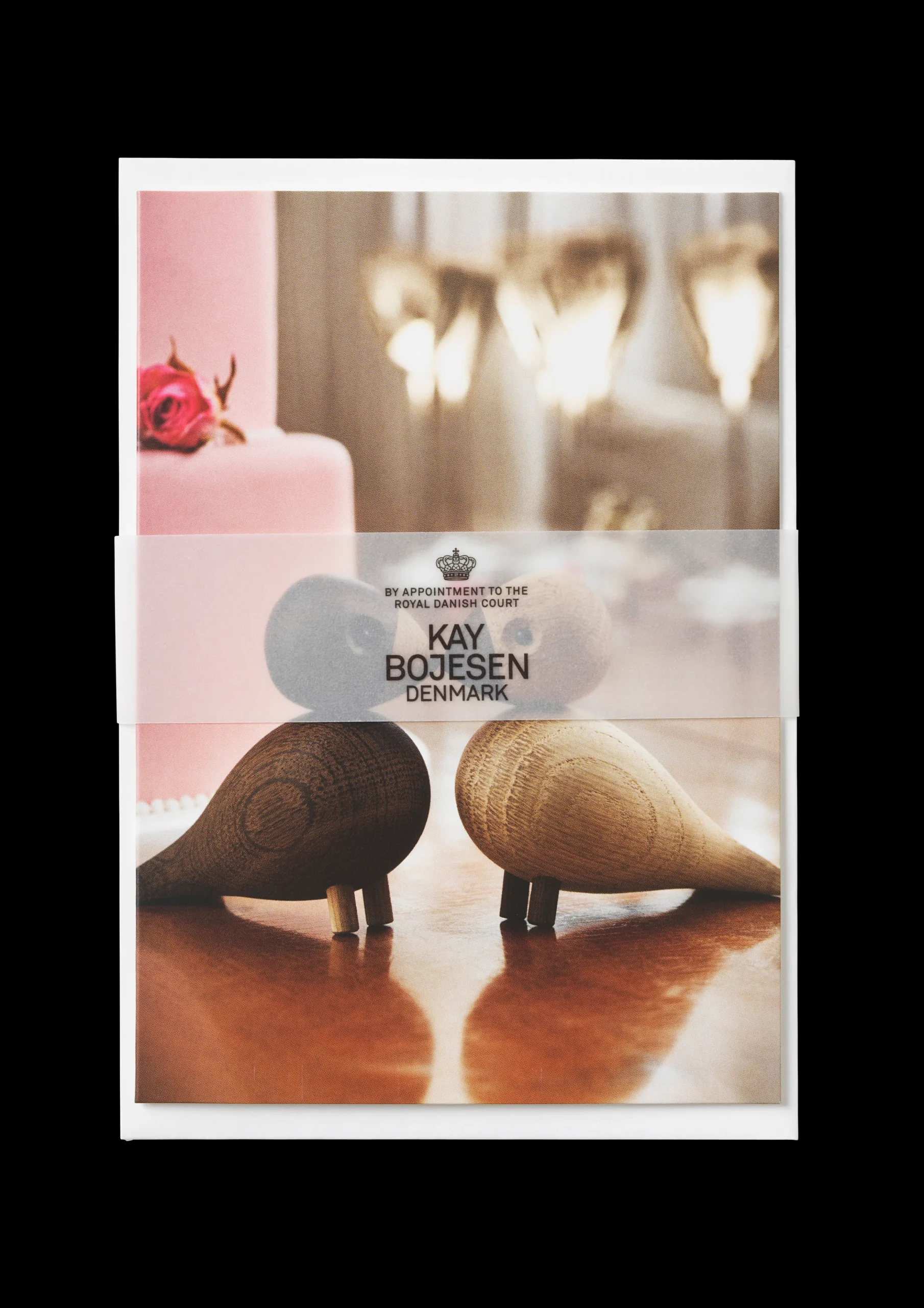 Kay Bojesen Kort A6 Turtelduer eg/røget eg 1 stk. | Køb her