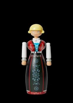 Kay Bojesen Norsk Bunad Kvinde sort/rød/hvid | Køb her