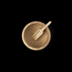 Kay Bojesen Saltkar med ske Ø7 cm i træ fra serien Menageri