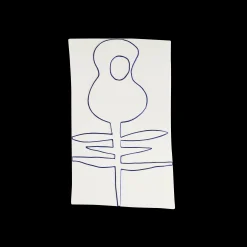 Kähler blomst 27x44cm i hvid fra serien Relief | Køb her