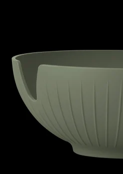 Kähler Brødkurv 29.5x20 cm i grøn fra serien Hammershøi