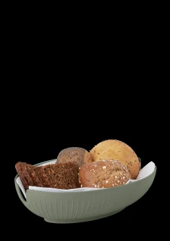 Kähler Brødkurv 29.5x20 cm i grøn fra serien Hammershøi