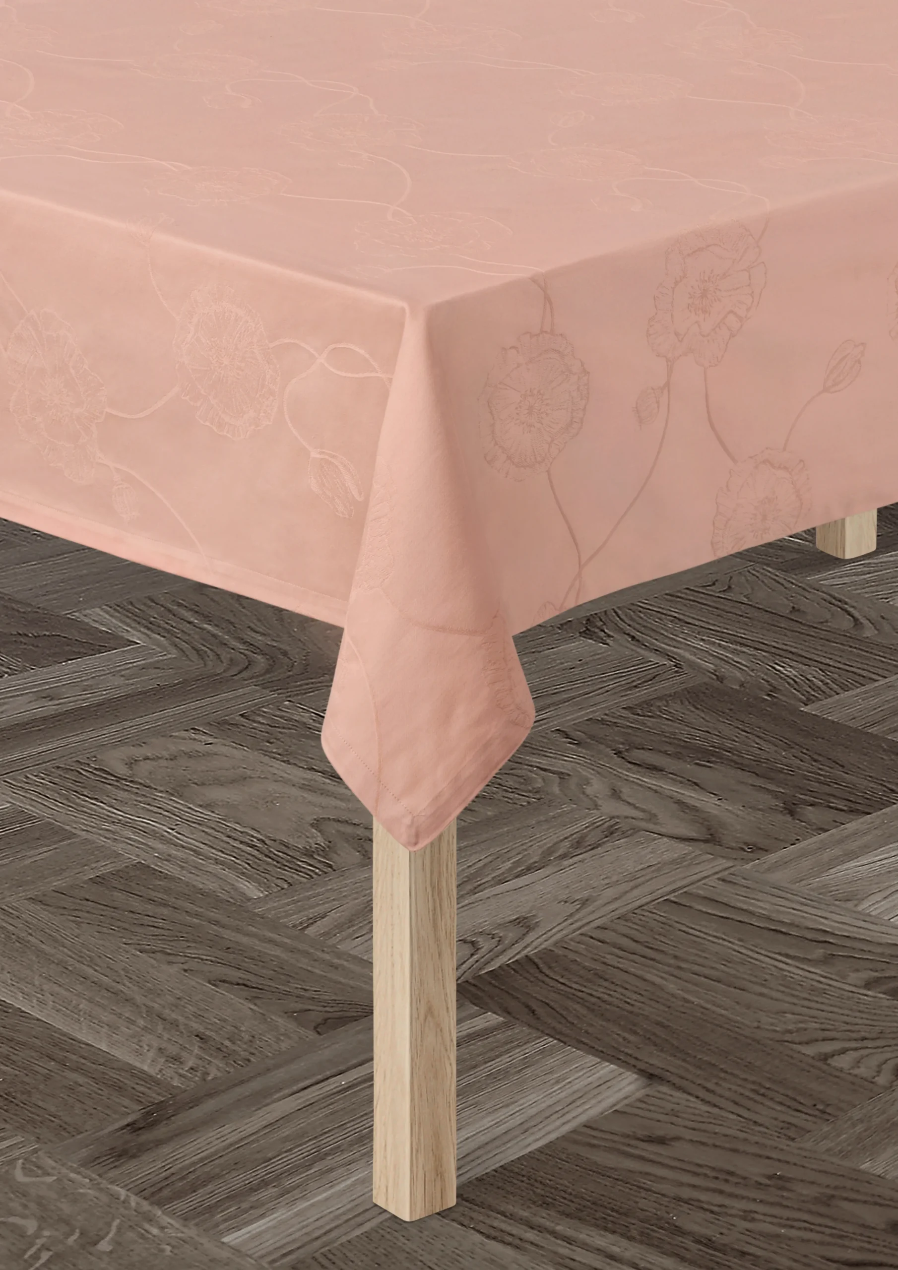 Kähler Damaskdug 150x320 cm i rosa | Køb hos Rosendahl.com