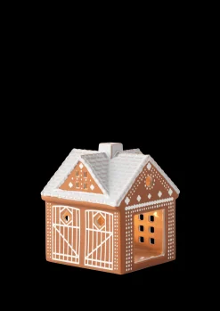 Kähler Gingerbread Lyshus Julestald H11.5 brun | Køb nu