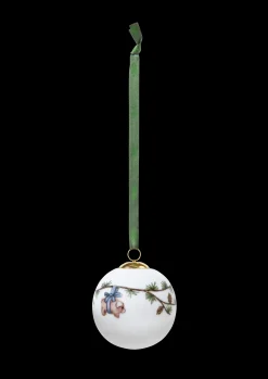 Kähler Hammershøi Christmas Kugle 2023 Ø6 cm hvid m. deko