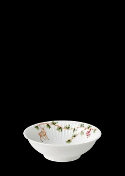 Kähler Hammershøi Christmas Skål Ø16 cm hvid m. deko 2 stk.