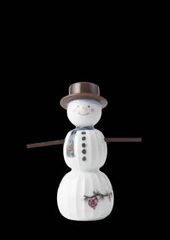 Kähler Hammershøi Christmas Snemand H11.5 hvid m. deko