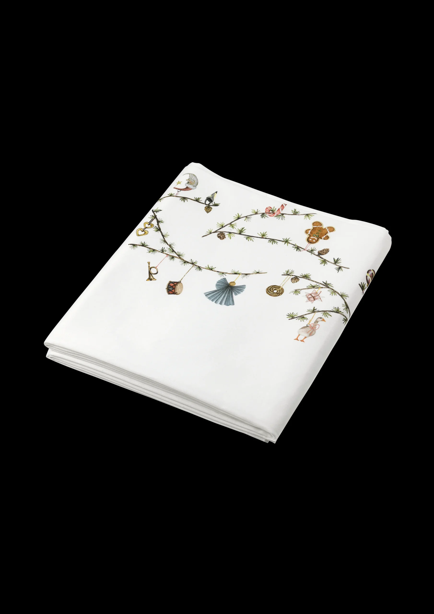 Kähler Hammershøi Christmas Dug 150x370 cm hvid m. deko