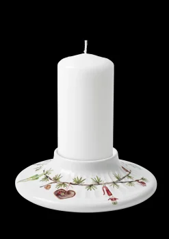 Kähler Hammershøi Christmas Bloklysestage Ø13 cm hvid m deko