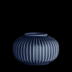 Kähler Hammershøi Fyrfadsstage rund Ø10 cm indigo | Køb her