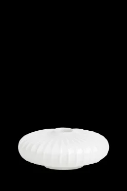 Kähler Hammershøi Lysestage rund Ø11.5 cm hvid - Køb her