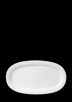 Kähler Hammershøi Ovalt serveringsfad 40x22.5 hvid | Køb her