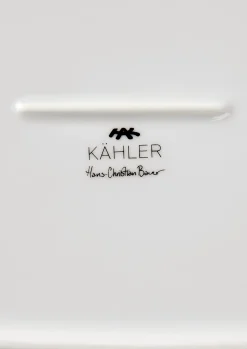 Kähler Hammershøi Ovalt serveringsfad 40x22.5 hvid | Køb her