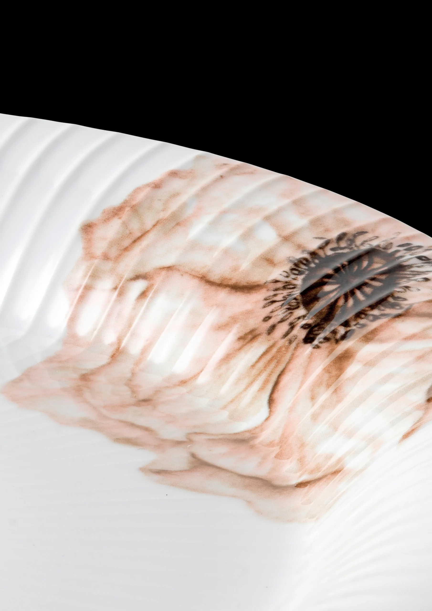 Kähler Hammershøi Poppy Tallerken hvid m. deko | Køb her