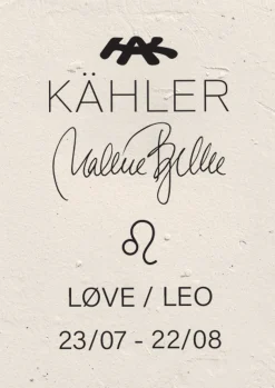 Kähler Løve H30 i hvid fra serien Astro | Rosendahl.com