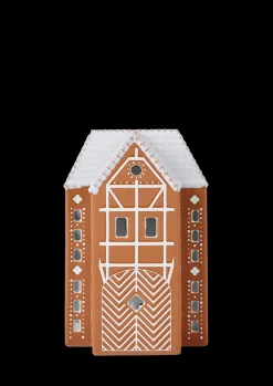 Kähler Lyshus stor i brun fra serien Gingerbread | Køb her