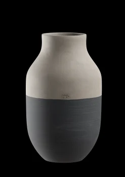 Kähler Omaggio Circulare Vase H31 cm antracitgrå | Køb nu
