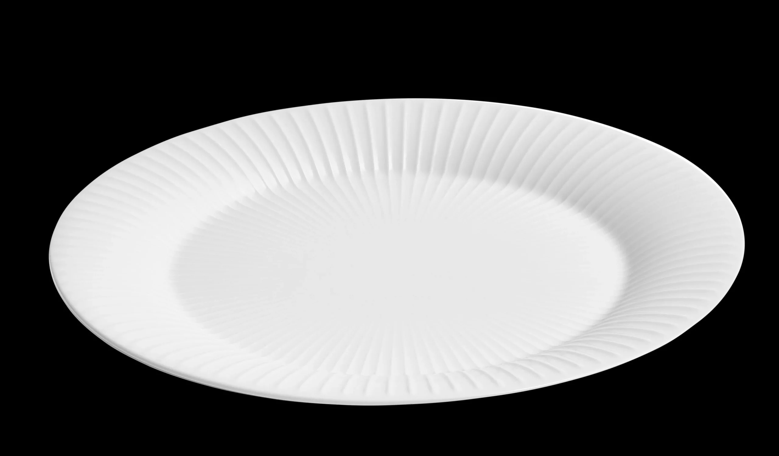 Kähler Ovalt serveringsfad 28.5x22.5 cm i hvid | Køb her