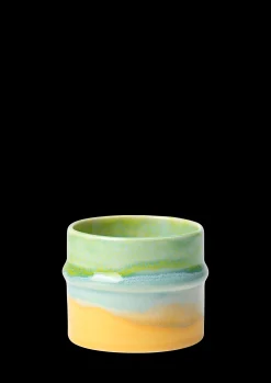 Kähler Poppery Krus 27 cl apple green/mint/yellow