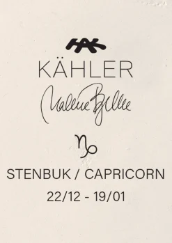 Kähler Stenbuk H25 i hvid fra serien Astro | Køb her