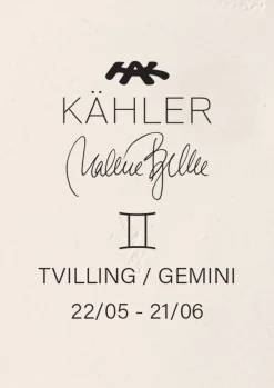 Kähler Tvilling H24 i hvid fra serien Astro | Køb her