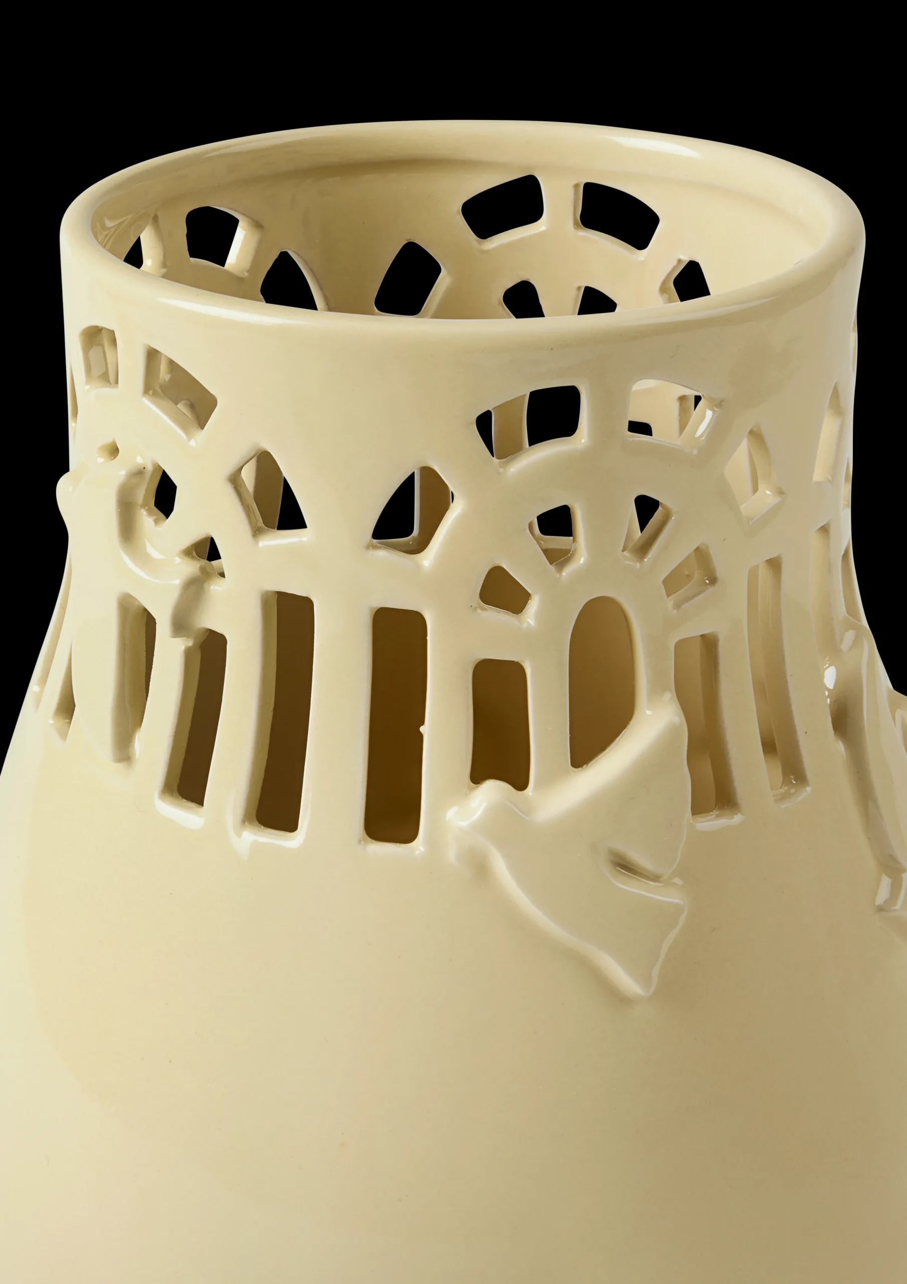 Kähler Vase H18 cm i gul fra serien Orangery | Køb her