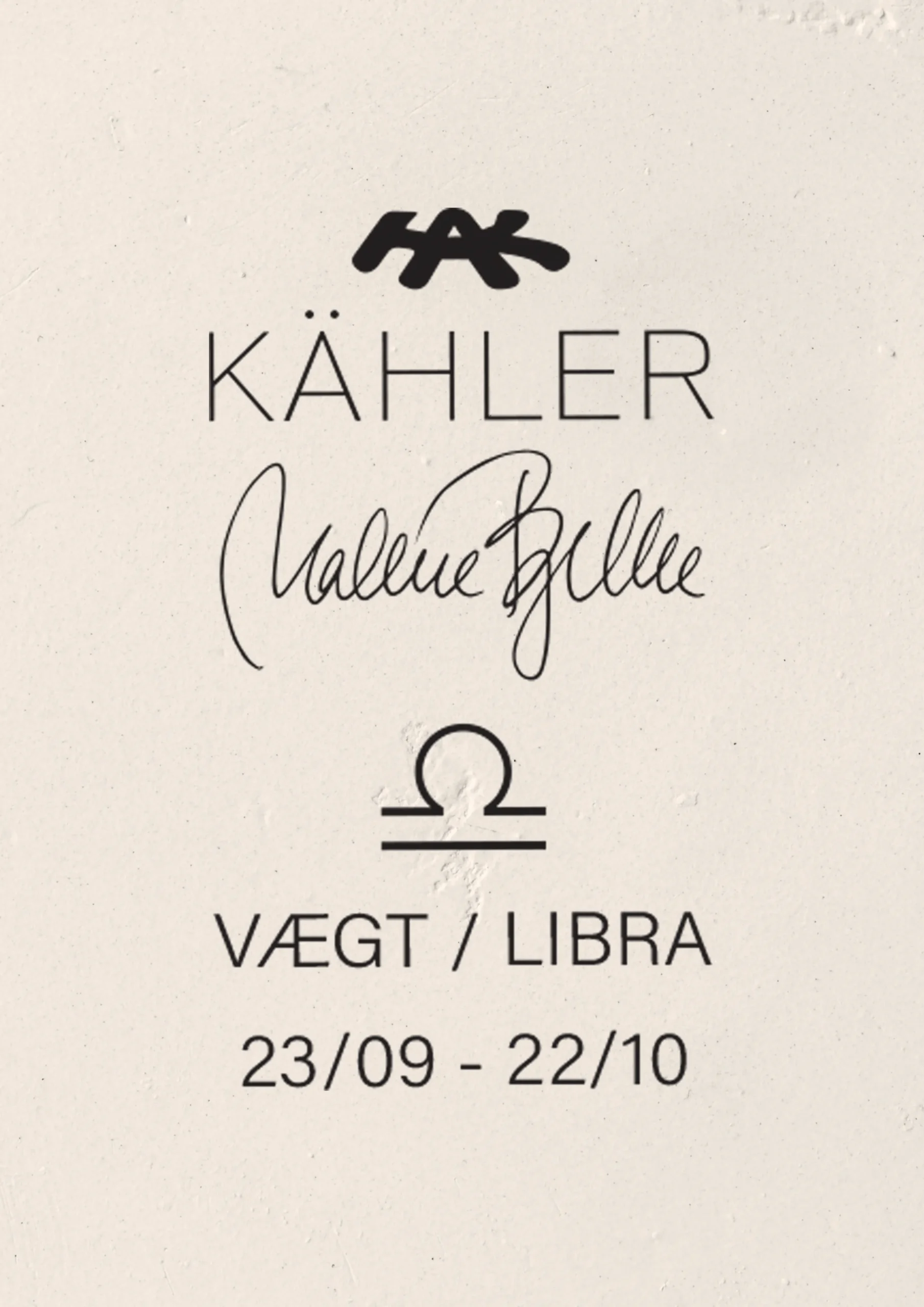 Kähler Vægt H28 i hvid fra serien Astro | Rosendahl.com