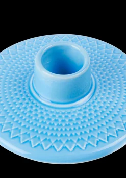 Lyngby Porcelæn Kronelysestage H3 cm i blå | Køb her