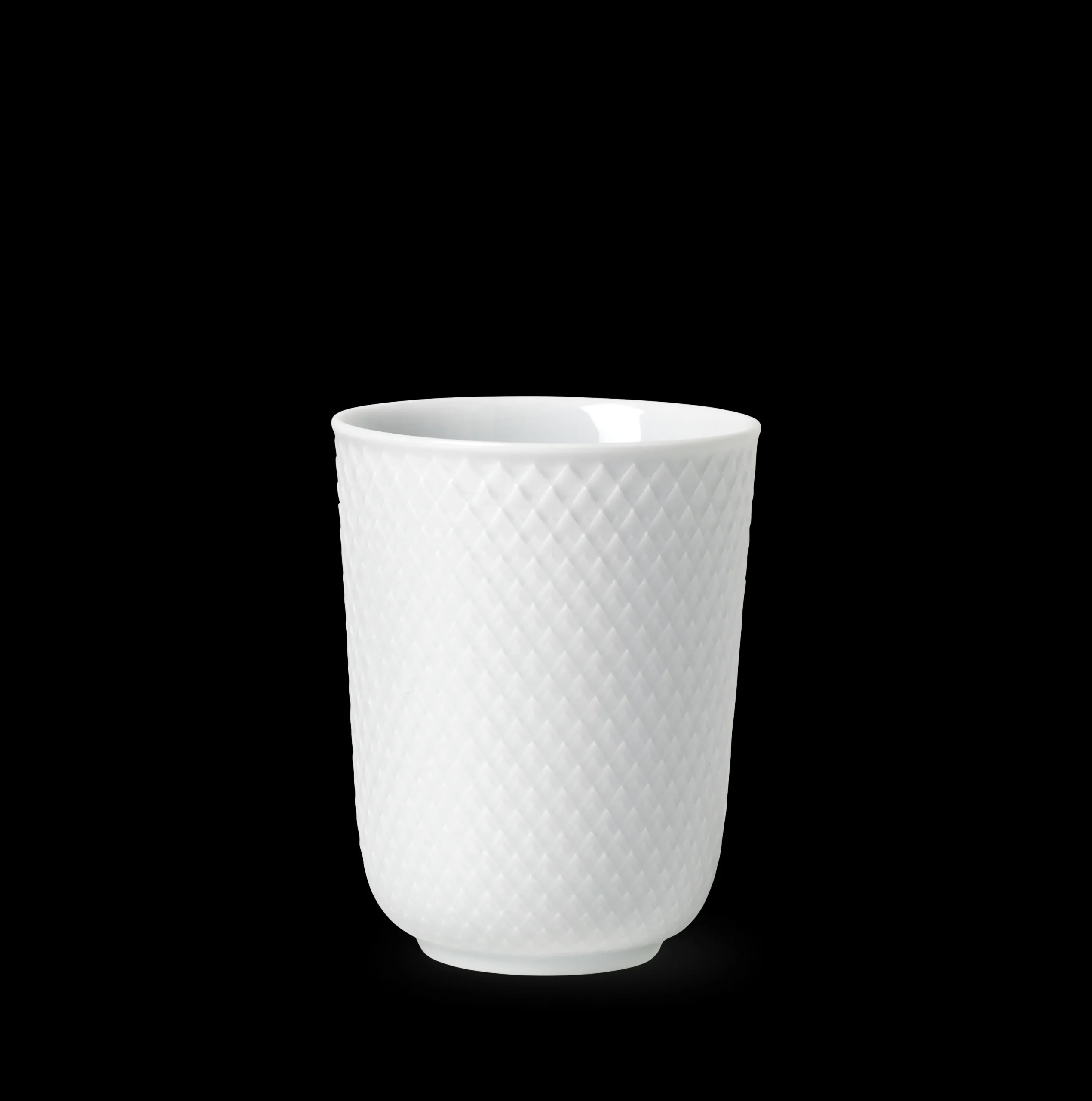 Lyngby Porcelæn Krus 33 cl i hvid fra serien Rhombe