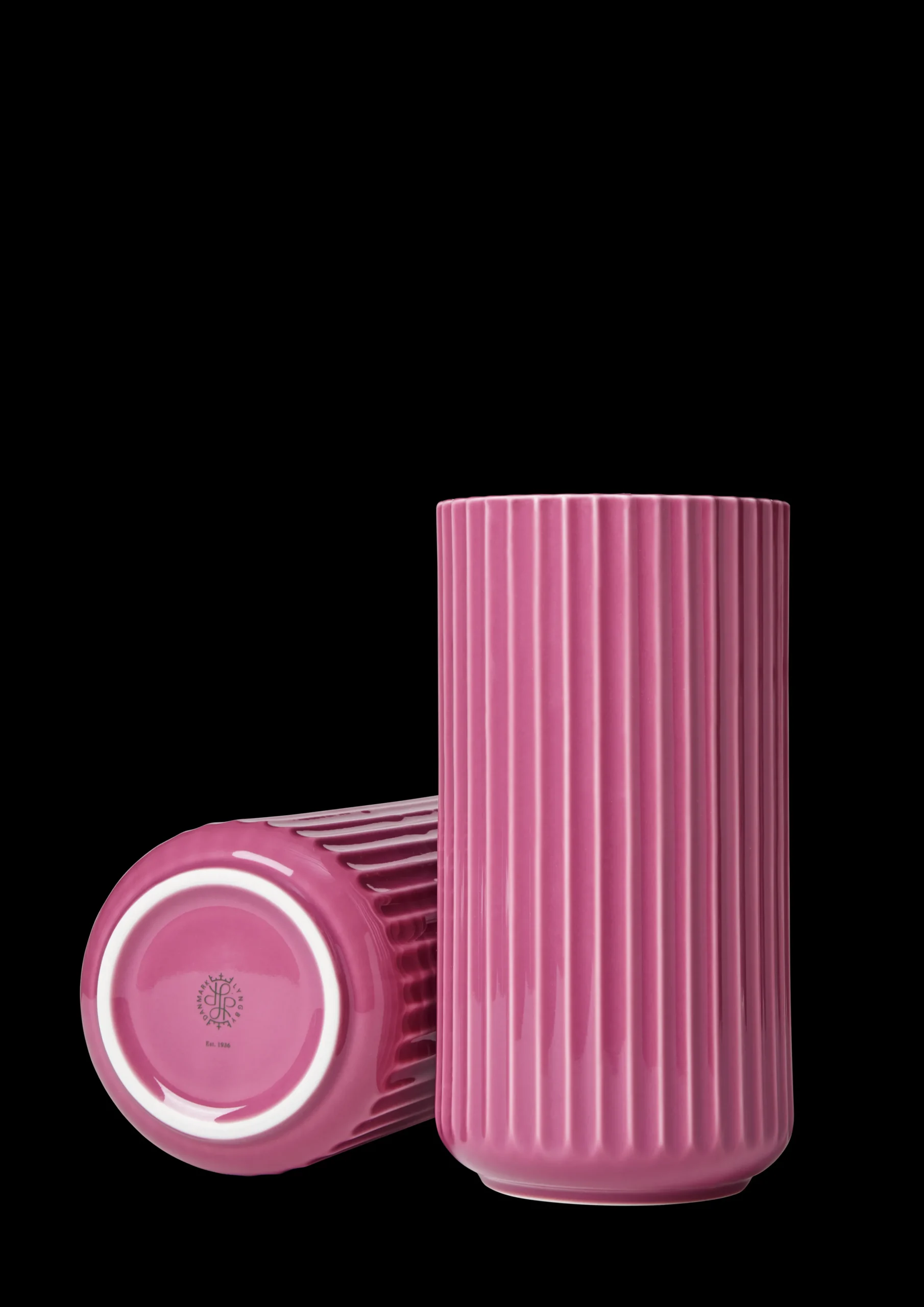 Lyngby Porcelæn Lyngby Vase H20.5 cm lilla porcelæn | Køb nu