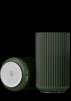 Lyngby Porcelæn Lyngby Vase H31 cm mørk grøn porcelæn