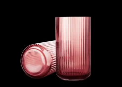 Lyngby Porcelæn Lyngby Vase burgundy mundblæst glas