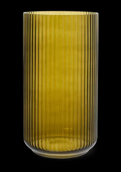 Lyngby Porcelæn Lyngby Vase H38 olivengrøn mundblæst glas