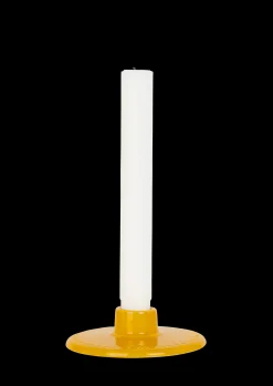 Lyngby Porcelæn Rhombe Color Kronelysestage H3 gul | Køb her