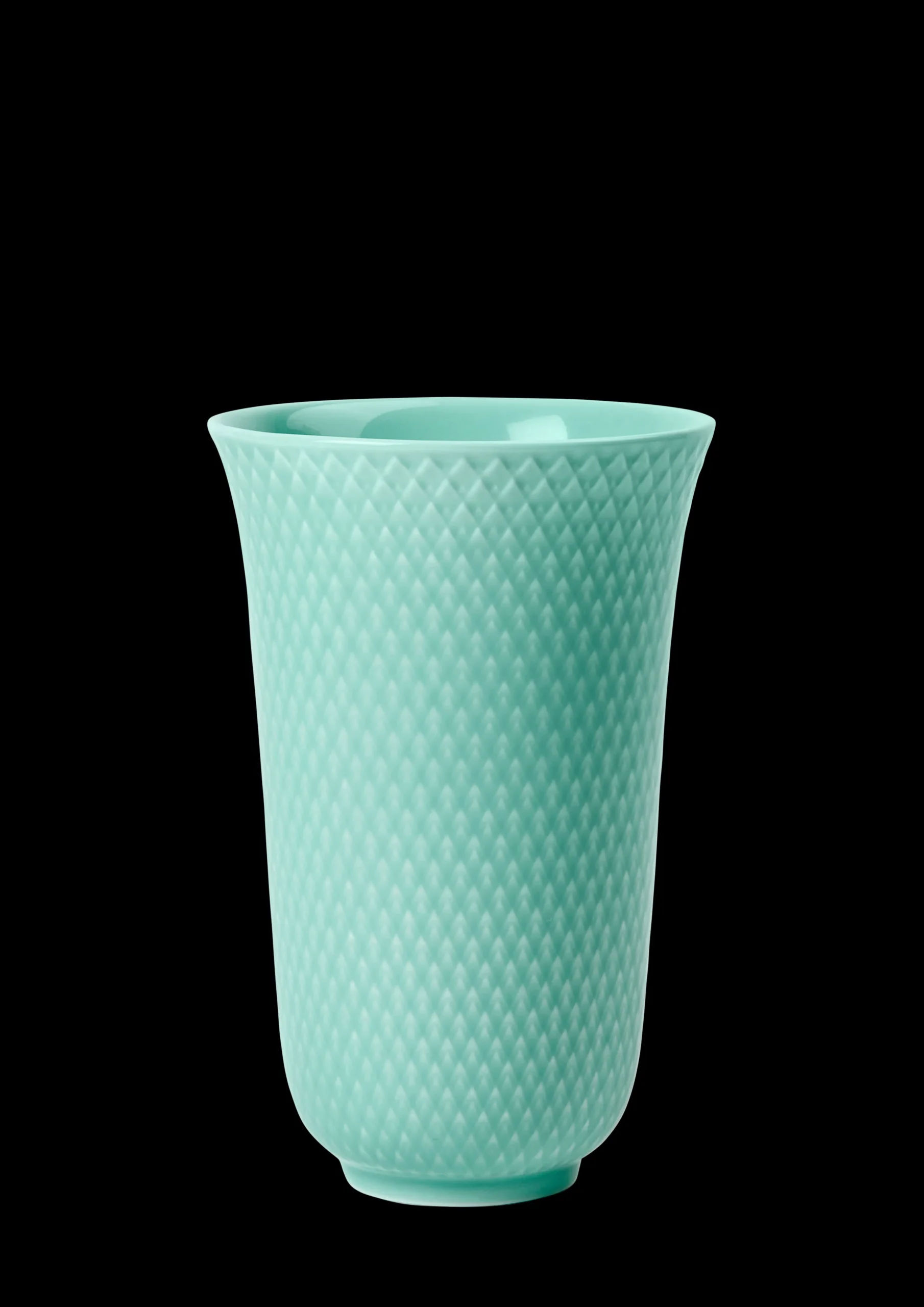 Lyngby Porcelæn Rhombe Color Vase aqua porcelæn | Køb her