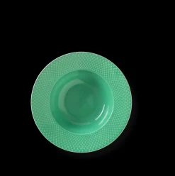 Lyngby Porcelæn Rhombe Color Dyb tallerken Ø24.5 cm grøn