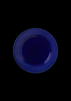 Lyngby Porcelæn Rhombe Color Frokosttallerken mørk blå