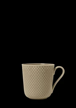 Lyngby Porcelæn Rhombe Earth Krus med hank 39 cl clay