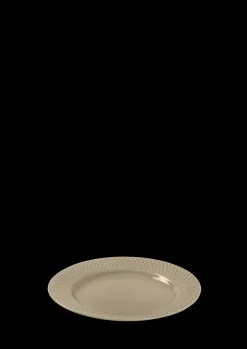 Lyngby Porcelæn Rhombe Earth Frokosttallerken Ø23 cm clay