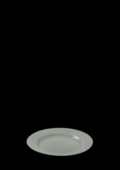 Lyngby Porcelæn Rhombe Earth Frokosttallerken Ø21 cm moss