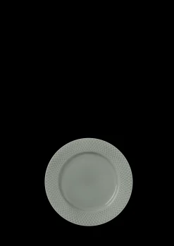 Lyngby Porcelæn Rhombe Earth Frokosttallerken Ø21 cm moss