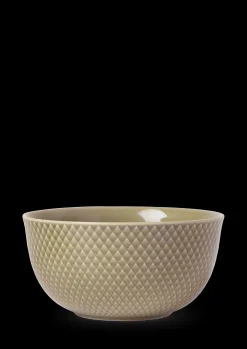 Lyngby Porcelæn Rhombe Earth Serveringsskål Ø17.5 cm clay