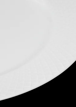 Lyngby Porcelæn Rhombe Middagstallerken Ø27 cm hvid