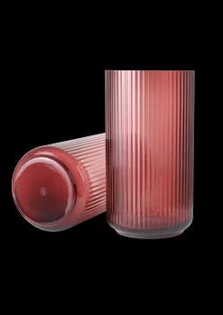Lyngby Porcelæn Vase H38 cm i rød fra serien Lyngby