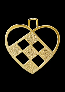 Rosendahl Flettet hjerte H12 i guld fra serien Karen Blixen