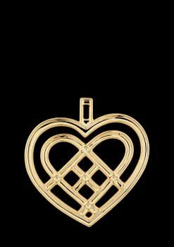 Rosendahl Flettet julehjerte H6.5 forgyldt | Køb nu